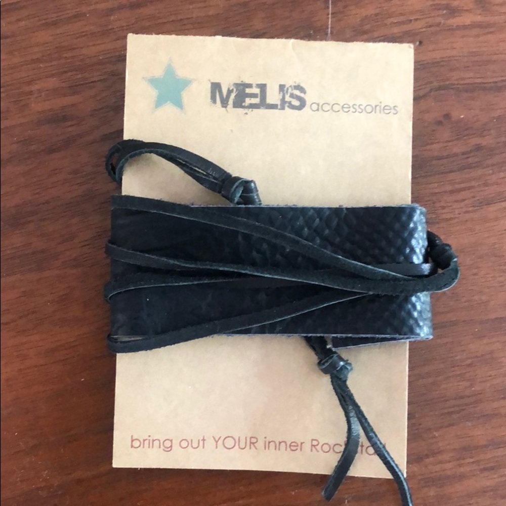 Melis Leather Wrap Bracelet